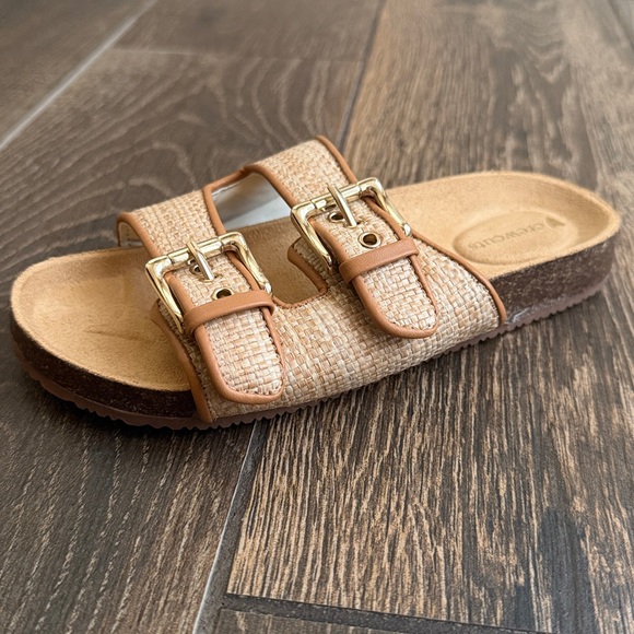 J.Crew Crewcuts Girls' Colbie Wide-Strap Natural Raffia Sandals—K12 - Picture 6 of 11